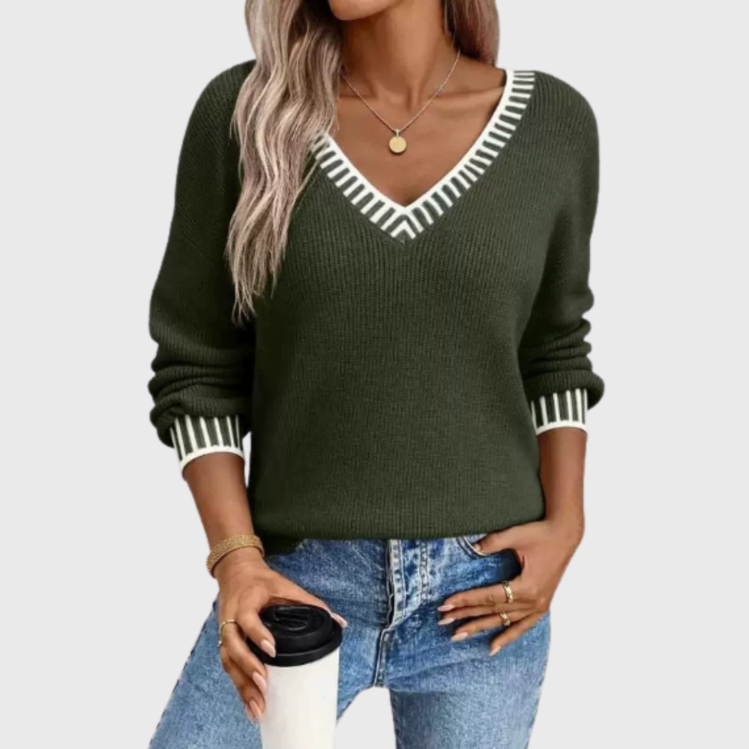 Mara | Weicher Pullover mit V-Ausschnitt