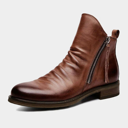 Victor | Komfortable, atmungsaktive Herrenstiefel mit Reißverschluss