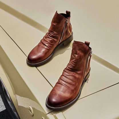 Victor | Komfortable, atmungsaktive Herrenstiefel mit Reißverschluss
