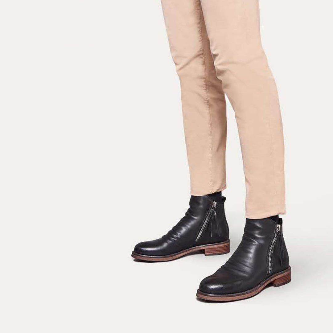 Victor | Komfortable, atmungsaktive Herrenstiefel mit Reißverschluss