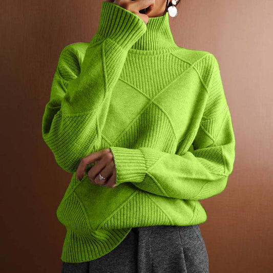 Viola | Strickpullover mit Stehkragen