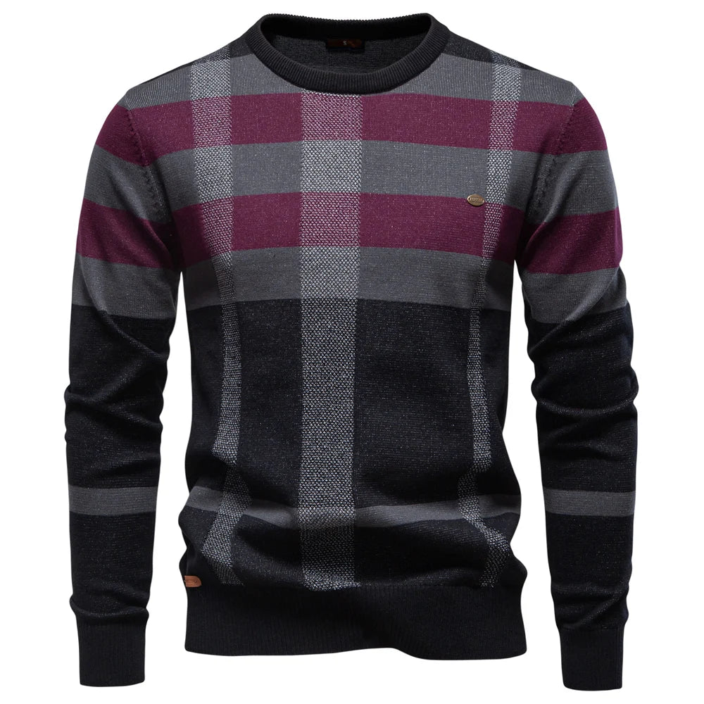 Rosenfeld | Strickpullover für Herren mit Rautendesign