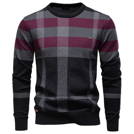 Rosenfeld | Strickpullover für Herren mit Rautendesign