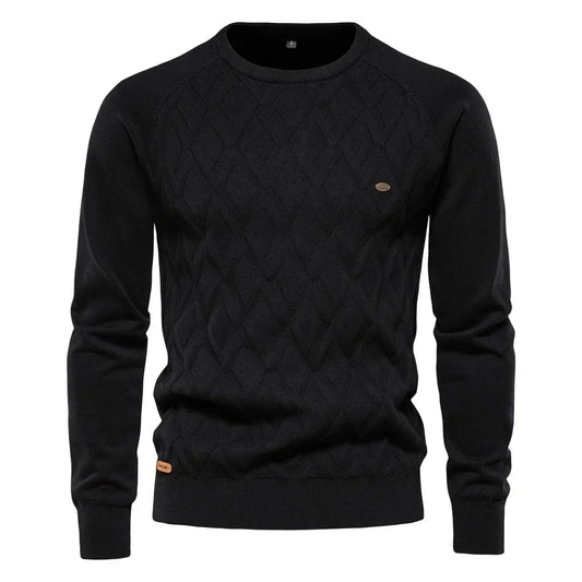Theodor | Herrenpullover mit Rautenmuster