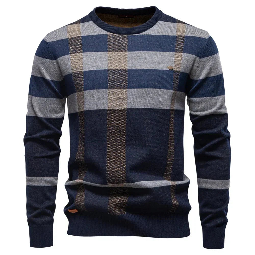 Rosenfeld | Strickpullover für Herren mit Rautendesign