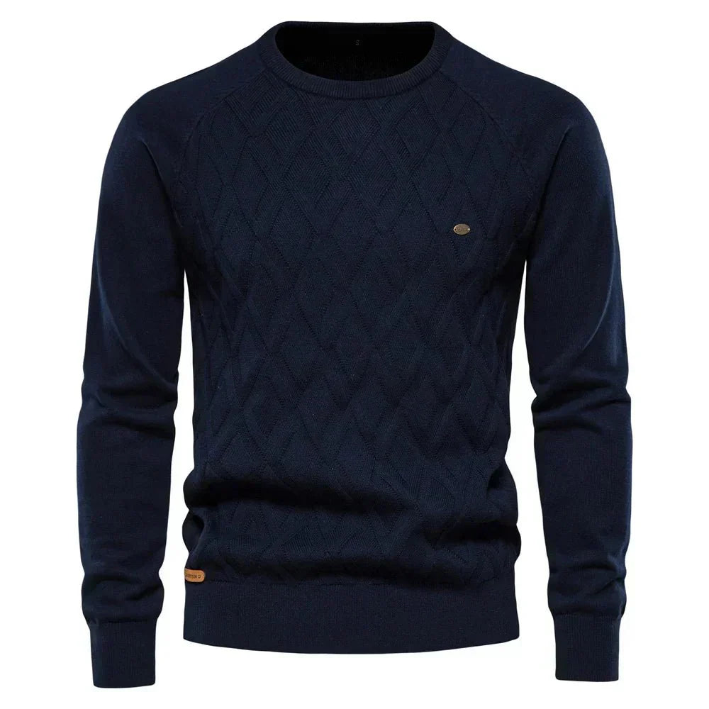 Theodor | Herrenpullover mit Rautenmuster