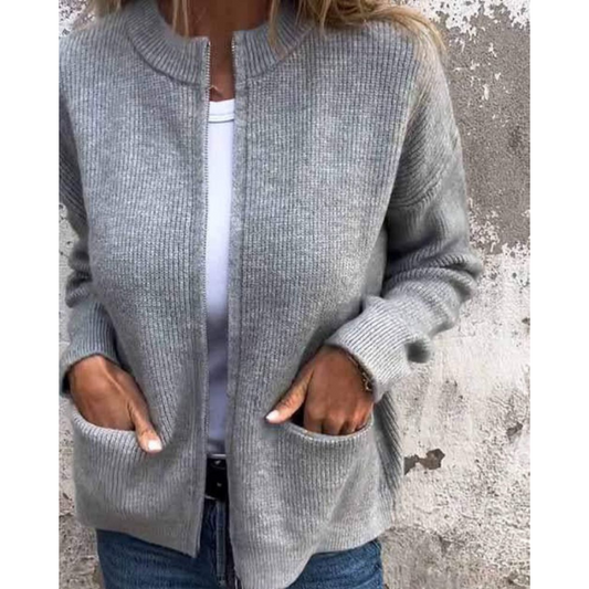 Almira | Lässiger Cardigan mit seitlichen Taschen