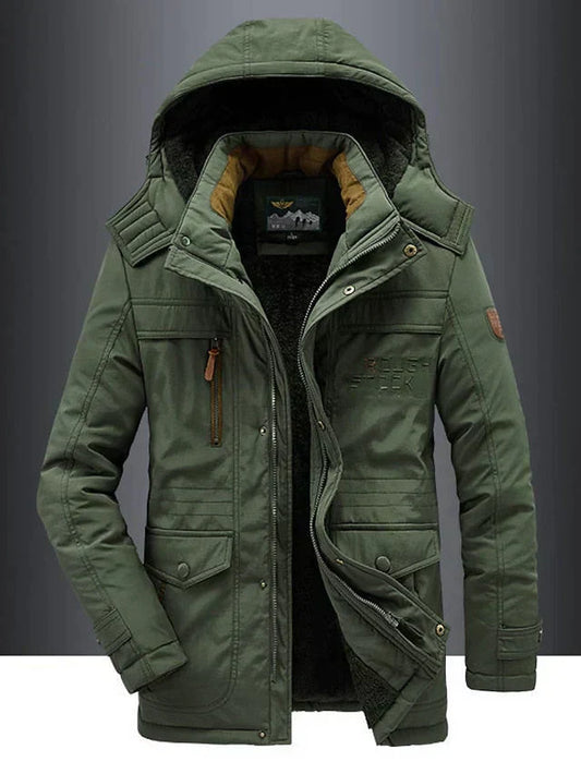 Bjorn - Warme Herren Fleece Winterjacke aus hochwertigem Wollmix