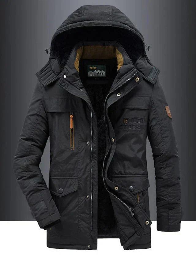 Bjorn - Warme Herren Fleece Winterjacke aus hochwertigem Wollmix